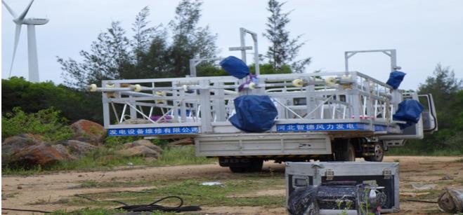 此圖為我公司回型平臺(tái)，用于修葉片，可租賃。
