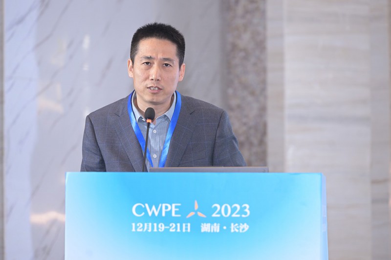 中國電力科學研究院新能源研究中心科室主任王瑞明發(fā)表《構網(wǎng)型風電機組并網(wǎng)技術探討》演講